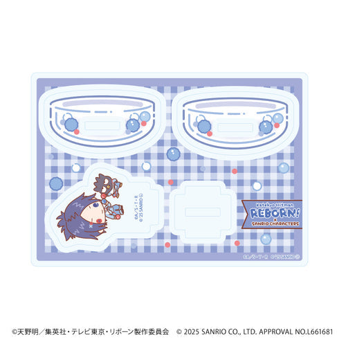 『家庭教師ヒットマンREBORN!×SANRIO CHARACTERS』ゆらゆらアクリルスタンド06/六道骸×バッドばつ丸(コラボイラスト)【202608再販】