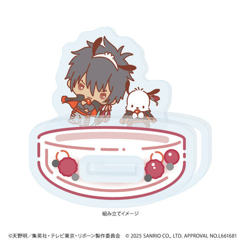 『家庭教師ヒットマンREBORN!×SANRIO CHARACTERS』ゆらゆらアクリルスタンド08/XANXUS×ポチャッコ(コラボイラスト)【202608再販】