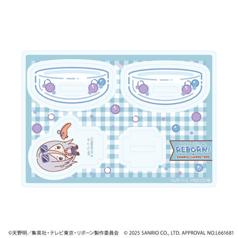 『家庭教師ヒットマンREBORN!×SANRIO CHARACTERS』ゆらゆらアクリルスタンド09/スクアーロ×KIRIMIちゃん.(コラボイラスト)【202608再販】
