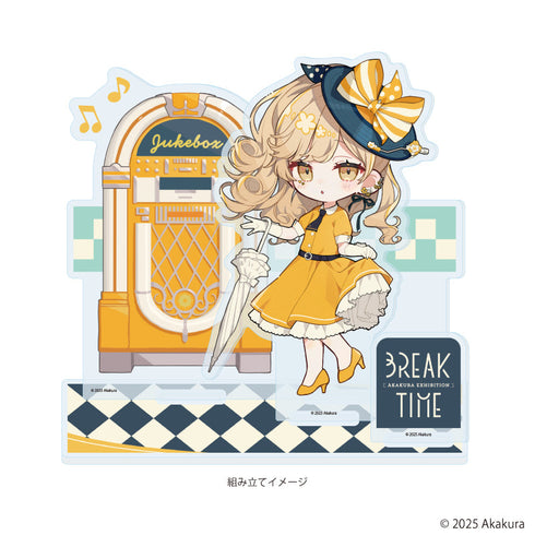 『赤倉個展BREAK TIME』アクリルジオラマ01/レコード(描き下ろしイラスト)
