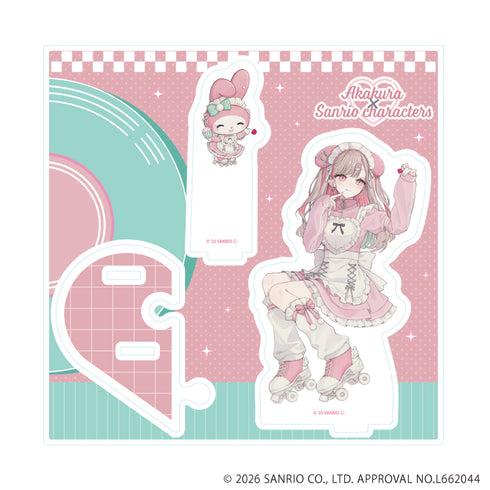 《赤倉×三麗鷗角色》壓克力立牌 01/美樂蒂(聯名插畫)