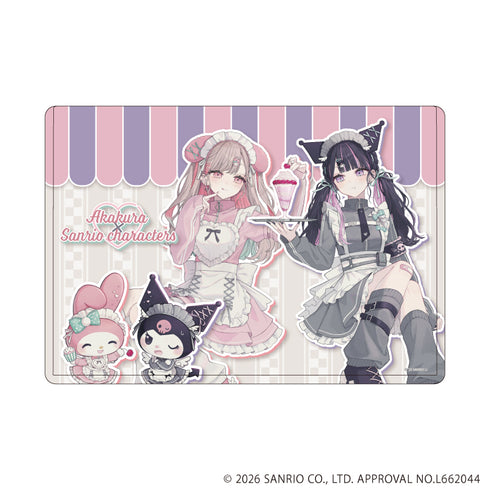 『赤倉×三麗鷗角色』角色透明收納盒 34/美樂蒂&克羅米(聯名插畫)