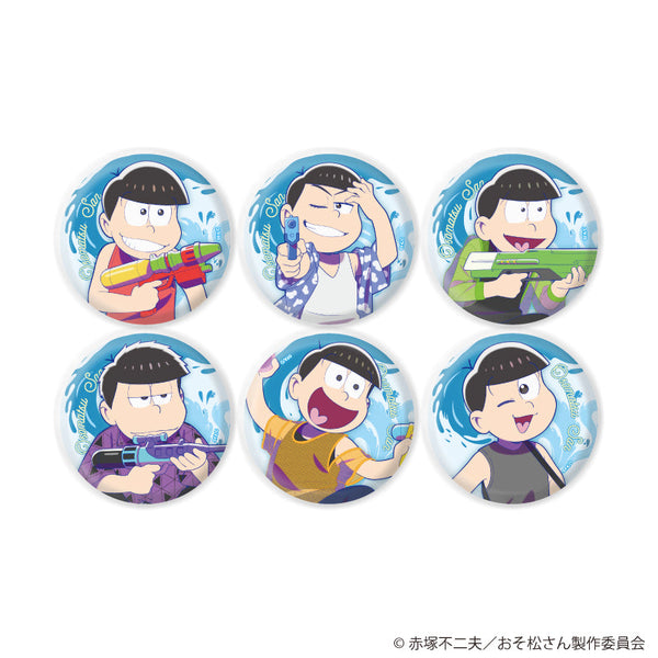 『おそ松さん』缶バッジ01/ウォーターフェスver. コンプリートセット(全6種)(描き下ろしイラスト)