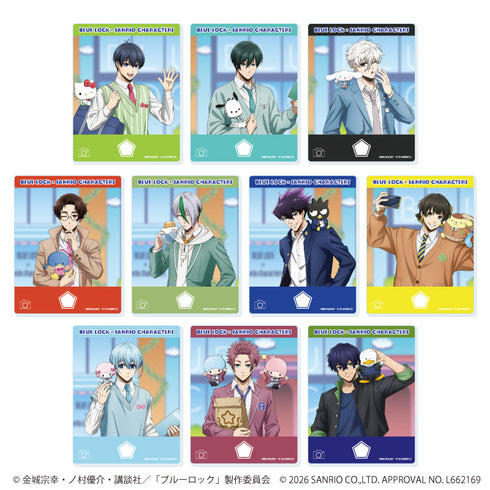 『ブルーロック×サンリオキャラクターズ』アクリルカード04/コンプリートセット(全10種)(コラボイラスト)
