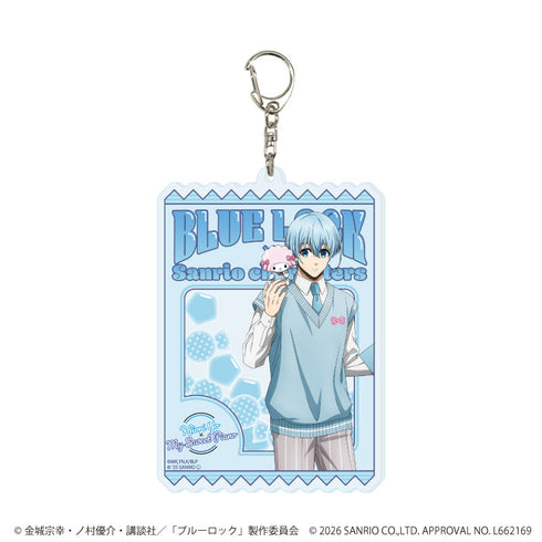 『ブルーロック×サンリオキャラクターズ』デカアクリルキーホルダー29/氷織 羊×マイスウィートピアノ(コラボイラスト)