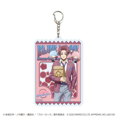 『ブルーロック×サンリオキャラクターズ』デカアクリルキーホルダー30/糸師 冴×リトルツインスターズ(コラボイラスト)