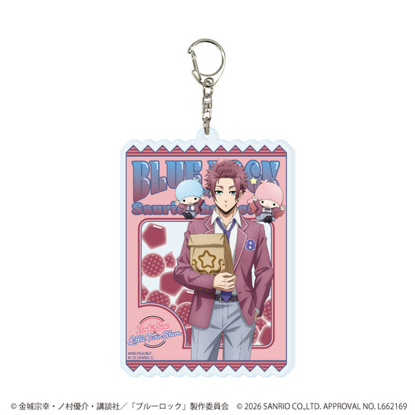 『ブルーロック×サンリオキャラクターズ』デカアクリルキーホルダー30/糸師 冴×リトルツインスターズ(コラボイラスト)