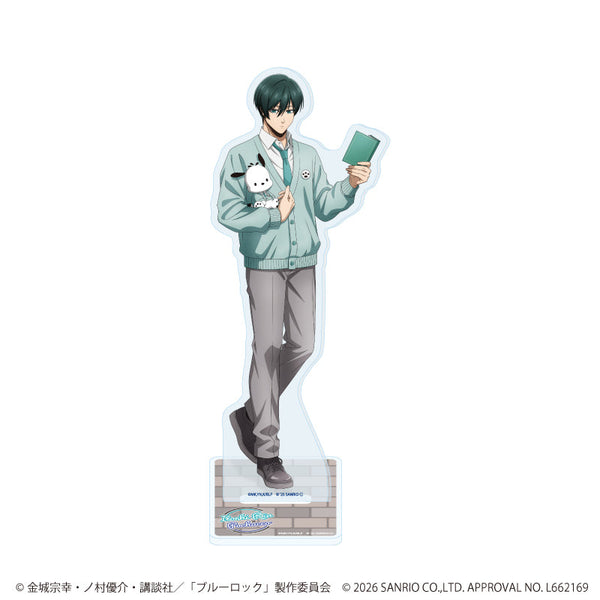 『ブルーロック×サンリオキャラクターズ』アクリルスタンド30/糸師 凛×ポチャッコ(コラボイラスト)
