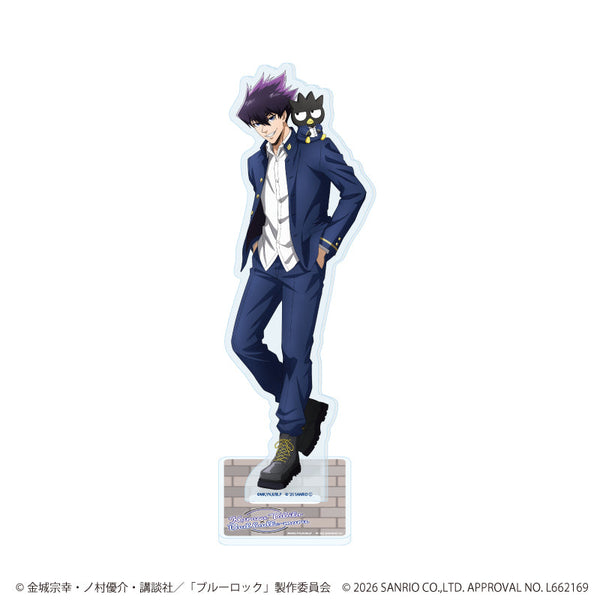 『ブルーロック×サンリオキャラクターズ』アクリルスタンド34/烏 旅人×バッドばつ丸(コラボイラスト)