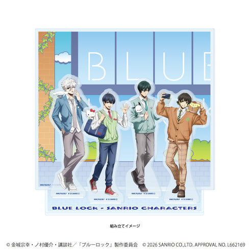 『ブルーロック×サンリオキャラクターズ』プレミアム アクリルジオラマプレート06/Aパターン(コラボイラスト)