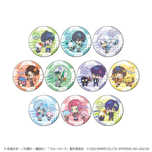 『ブルーロック×サンリオキャラクターズ』缶バッジ03/コンプリートセット(全10種)(コラボイラスト)