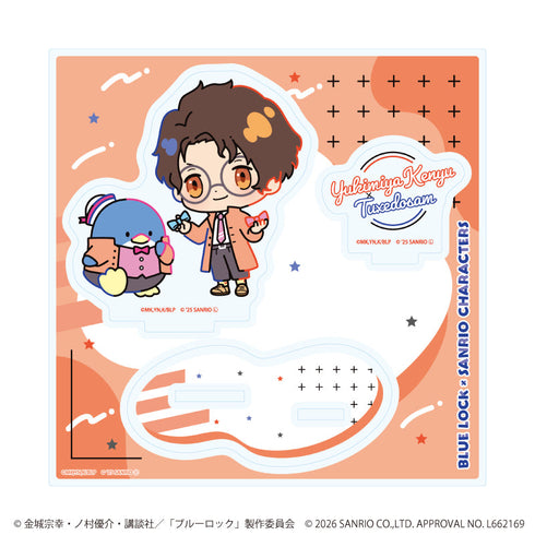 『ブルーロック×サンリオキャラクターズ』アクリルスタンドプレート04/雪宮 剣優×タキシードサム(コラボイラスト)