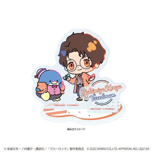 『ブルーロック×サンリオキャラクターズ』アクリルスタンドプレート04/雪宮 剣優×タキシードサム(コラボイラスト)