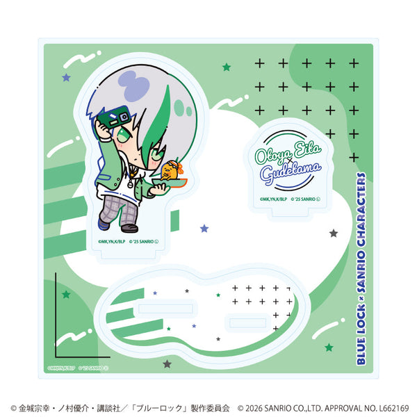 『ブルーロック×サンリオキャラクターズ』アクリルスタンドプレート05/乙夜 影汰×ぐでたま(コラボイラスト)