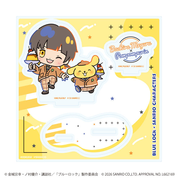 『ブルーロック×サンリオキャラクターズ』アクリルスタンドプレート07/蜂楽 廻×ポムポムプリン(コラボイラスト)