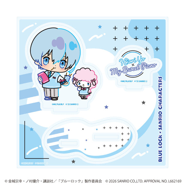『ブルーロック×サンリオキャラクターズ』アクリルスタンドプレート08/氷織 羊×マイスウィートピアノ(コラボイラスト)