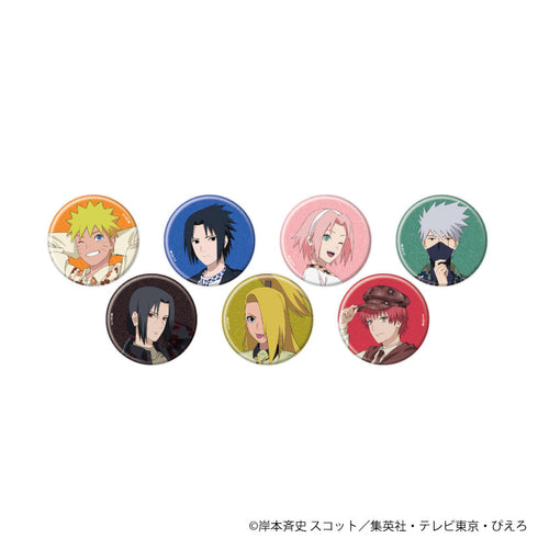 『NARUTO-ナルト- 疾風伝』ブラインド缶バッジ01/ニューレトロver. セット(全8種)(ノーマル7種/レア1種)(描き下ろしイラスト)