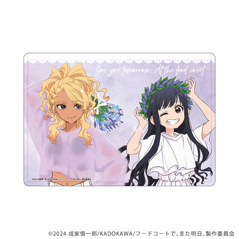 『フードコートで、また明日。』キャラクリアケース01/山本&和田 ラベンダーver. (描き下ろしイラスト)