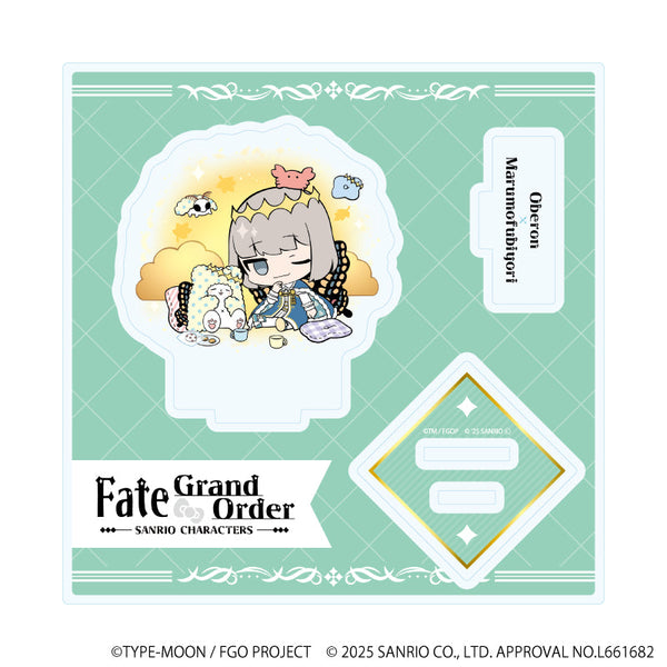 『Fate/Grand Order×サンリオキャラクターズ』アクリルスタンドプレート27/オベロン×まるもふびより(コラボイラスト)