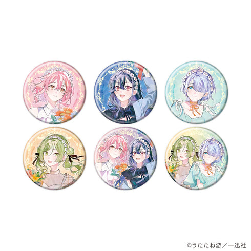 『踊り場にスカートが鳴る』ホログラム缶バッジ(57mm)01/コンプリートセット(全6種)(描き下ろしイラスト)
