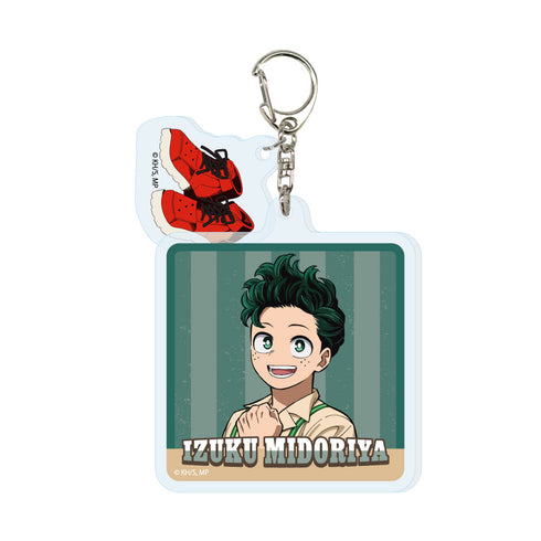 『僕のヒーローアカデミア』2連アクリルキーホルダー 緑谷出久 アメリカンレトロVer.