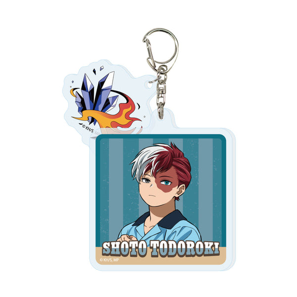 『僕のヒーローアカデミア』2連アクリルキーホルダー 轟焦凍 アメリカンレトロVer.