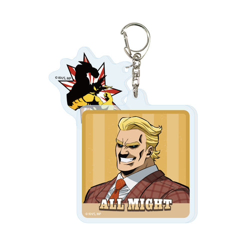 『僕のヒーローアカデミア』2連アクリルキーホルダー オールマイト アメリカンレトロVer.