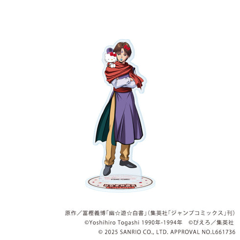 『幽☆遊☆白書×サンリオキャラクターズ』アクリルスタンド06/コエンマ×ハローキティ(コラボイラスト)