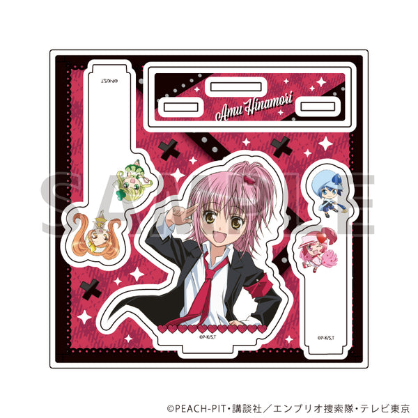 『しゅごキャラ!』アクリルスタンドプレート05/日奈森あむ&ラン&ミキ&スゥ&ダイヤ(公式イラスト)