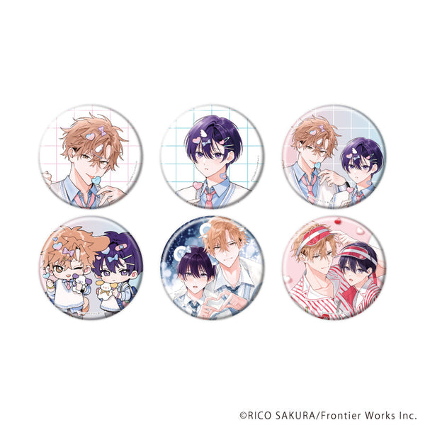 『ストロベリーキス・メルト』缶バッジ01/コンプリートセット(全6種)(既存&描き下ろしイラスト)