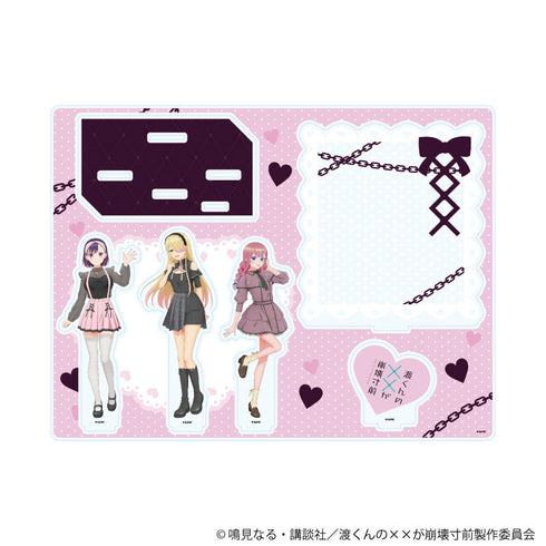 『渡くんのXXが崩壊寸前』アクリルジオラマ01/集合デザイン ダークガーリーver.(描き下ろしイラスト)