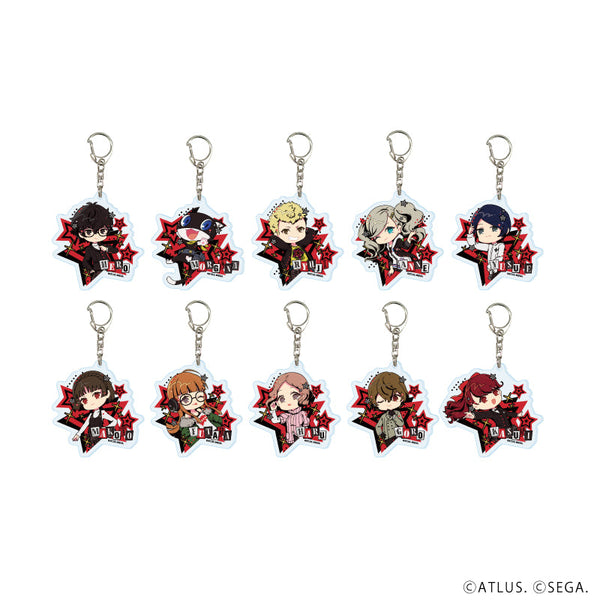 『ペルソナ5 ザ・ロイヤル』アクリルキーホルダー『ペルソナ5 ザ・ロイヤル』02/コンプリートセット(全10種)(POP Artイラスト)
