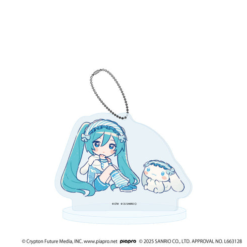『初音ミク×シナモロール』アクリルスタンドキーホルダー29/(グラフアートイラスト)【202609再販】