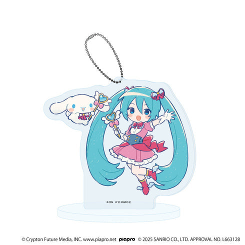 『初音ミク×シナモロール』アクリルスタンドキーホルダー31/(グラフアートイラスト)【202609再販】