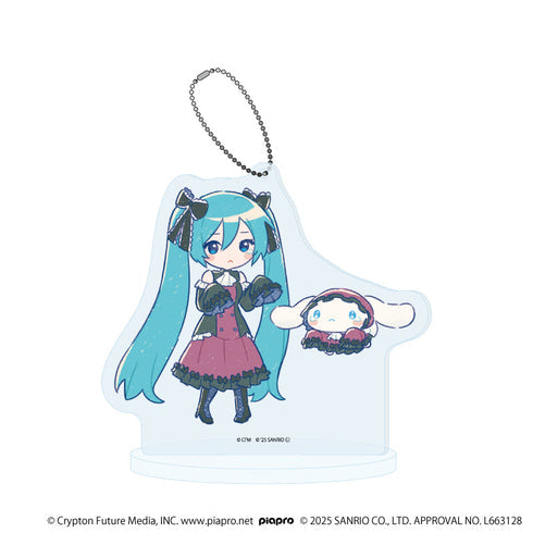『初音ミク×シナモロール』アクリルスタンドキーホルダー33/(グラフアートイラスト)【202609再販】