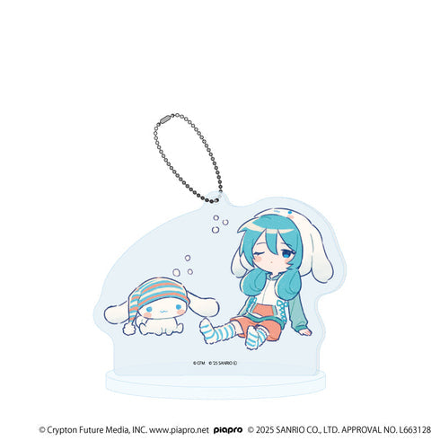 『初音ミク×シナモロール』アクリルスタンドキーホルダー34/(グラフアートイラスト)【202609再販】