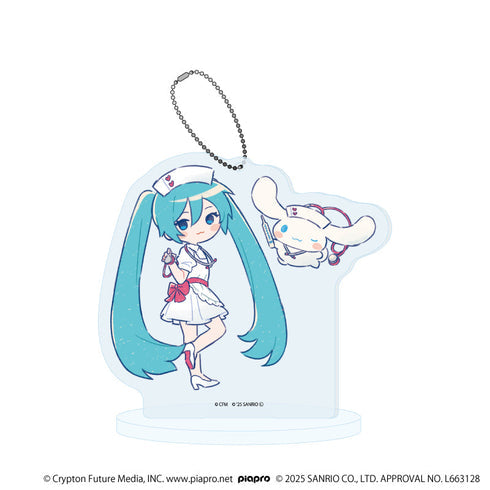 『初音ミク×シナモロール』アクリルスタンドキーホルダー35/(グラフアートイラスト)【202609再販】