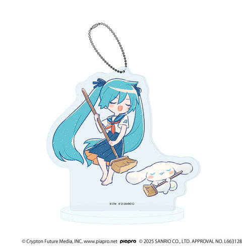 『初音ミク×シナモロール』アクリルスタンドキーホルダー36/(グラフアートイラスト)【202609再販】