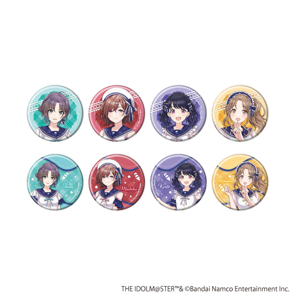 『アイドルマスター シャイニーカラーズ』缶バッジ04/セーラー風アイドル衣装ver. コンプリートセット(全8種)(描き下ろしイラスト)