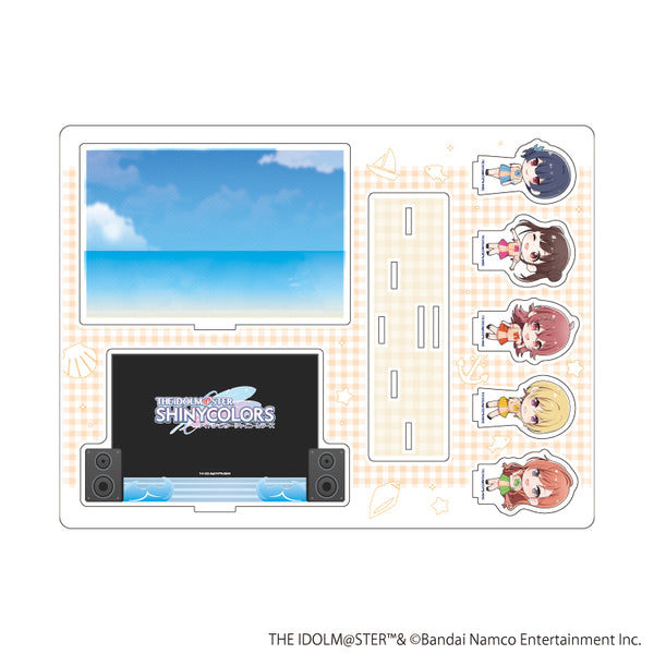 『アイドルマスター シャイニーカラーズ』アクリルジオラマ03/283プロ 放課後クライマックスガールズ セーラー風アイドル衣装ver.(ミニキャライラスト)