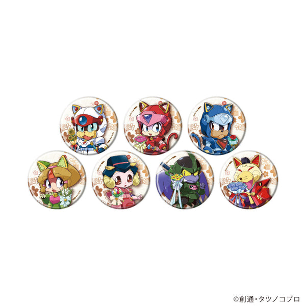 『キャッ党忍伝てやんでえ』缶バッジ01/コンプリートセット(全7種)(公式イラスト)