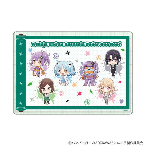 『忍者と殺し屋のふたりぐらし』キャラクリアケース01/集合デザイン(ミニキャライラスト)