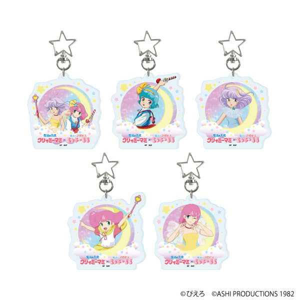 『魔法の天使クリィミーマミ×魔法のプリンセス ミンキーモモ』星型ナスカンアクリルキーホルダー01/コンプリートセット(全5種)(公式イラスト)