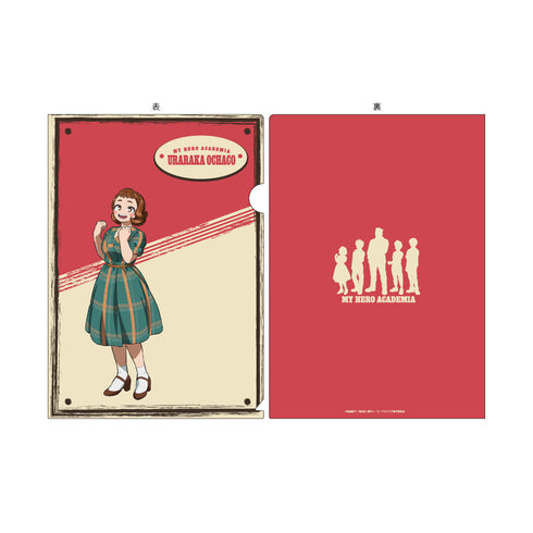 『僕のヒーローアカデミア』A4クリアファイル アメリカンレトロVer. 麗日お茶子