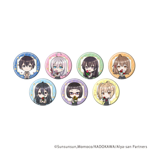 『時々ボソッとロシア語でデレる隣のアーリャさん』缶バッジ05/花ver. コンプリートセット(全7種)(ミニキャライラスト)
