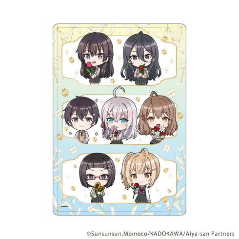 『時々ボソッとロシア語でデレる隣のアーリャさん』キャラクリアケース03/集合デザイン 花ver.(ミニキャライラスト)