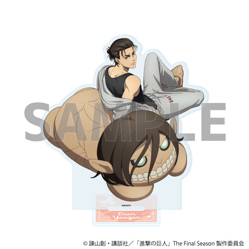 『進撃の巨人The Final Season』アクリルスタンド05/エレン・イェーガー くつろぎver.(描き下ろしイラスト)