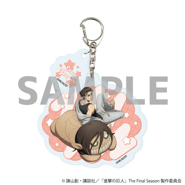 『進撃の巨人The Final Season』パーツ付きアクリルキーホルダー01/エレン・イェーガー くつろぎver.(描き下ろしイラスト)