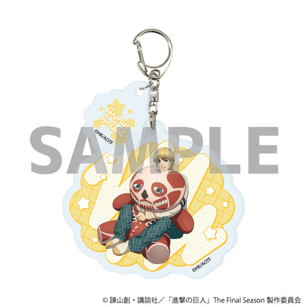 『進撃の巨人The Final Season』パーツ付きアクリルキーホルダー02/アルミン・アルレルト くつろぎver.(描き下ろしイラスト)