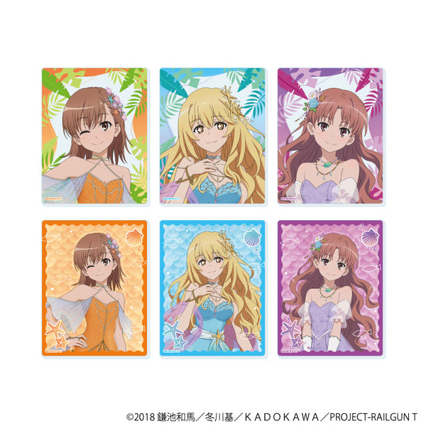 『とある科学の超電磁砲T』アクリルカード04/マーメイドドレスver. コンプリートセット(全6種)(描き下ろしイラスト)